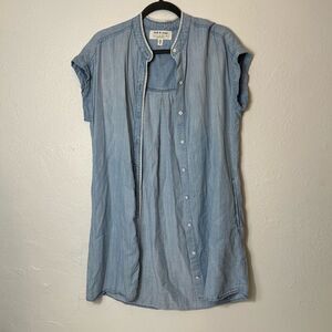 Cloth & stone by Anthropologie button up denim shirt dress size medium
